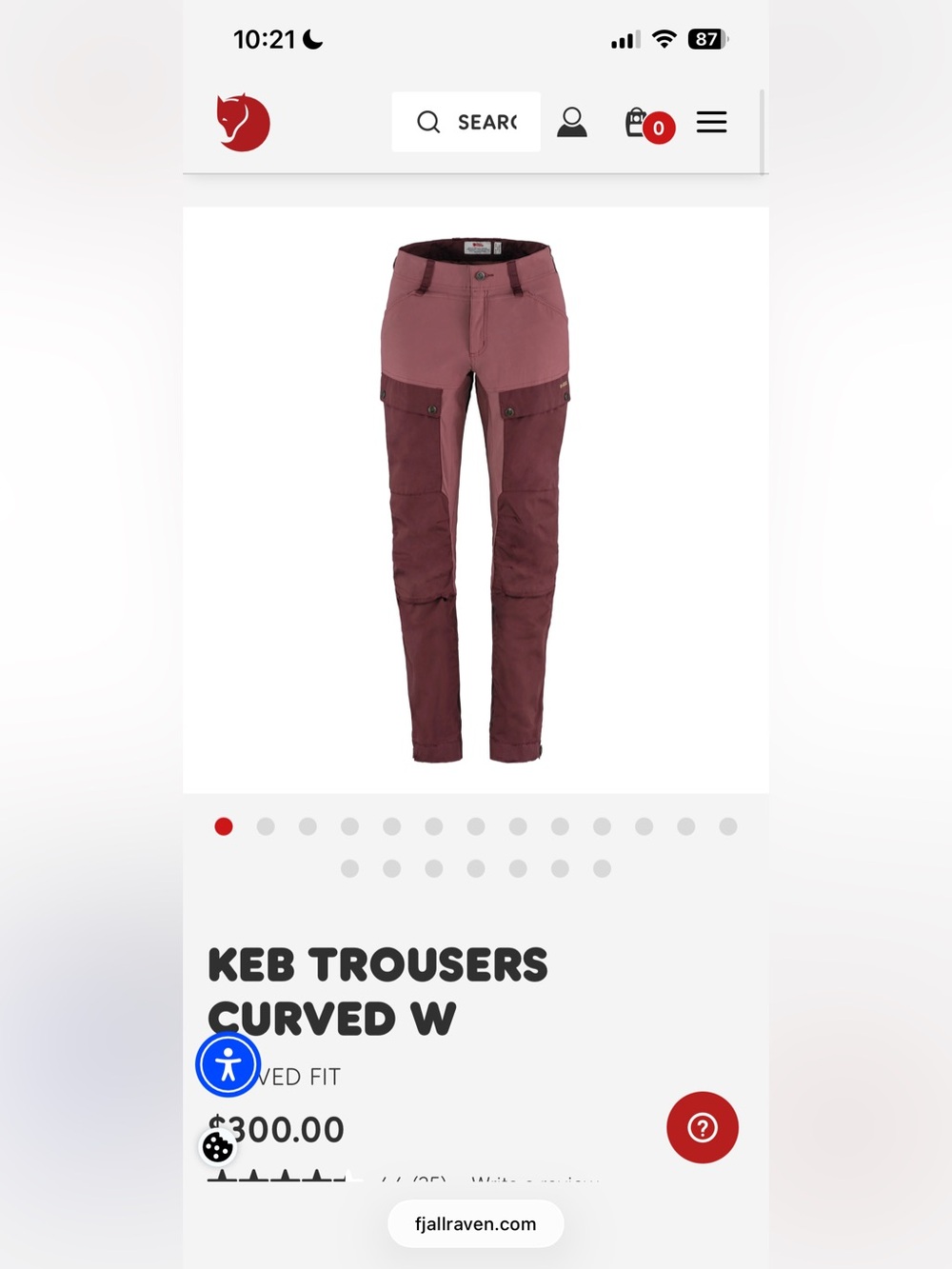 Fjallraven - KEB TROUSERS CURVED W - Picture 7 of 7